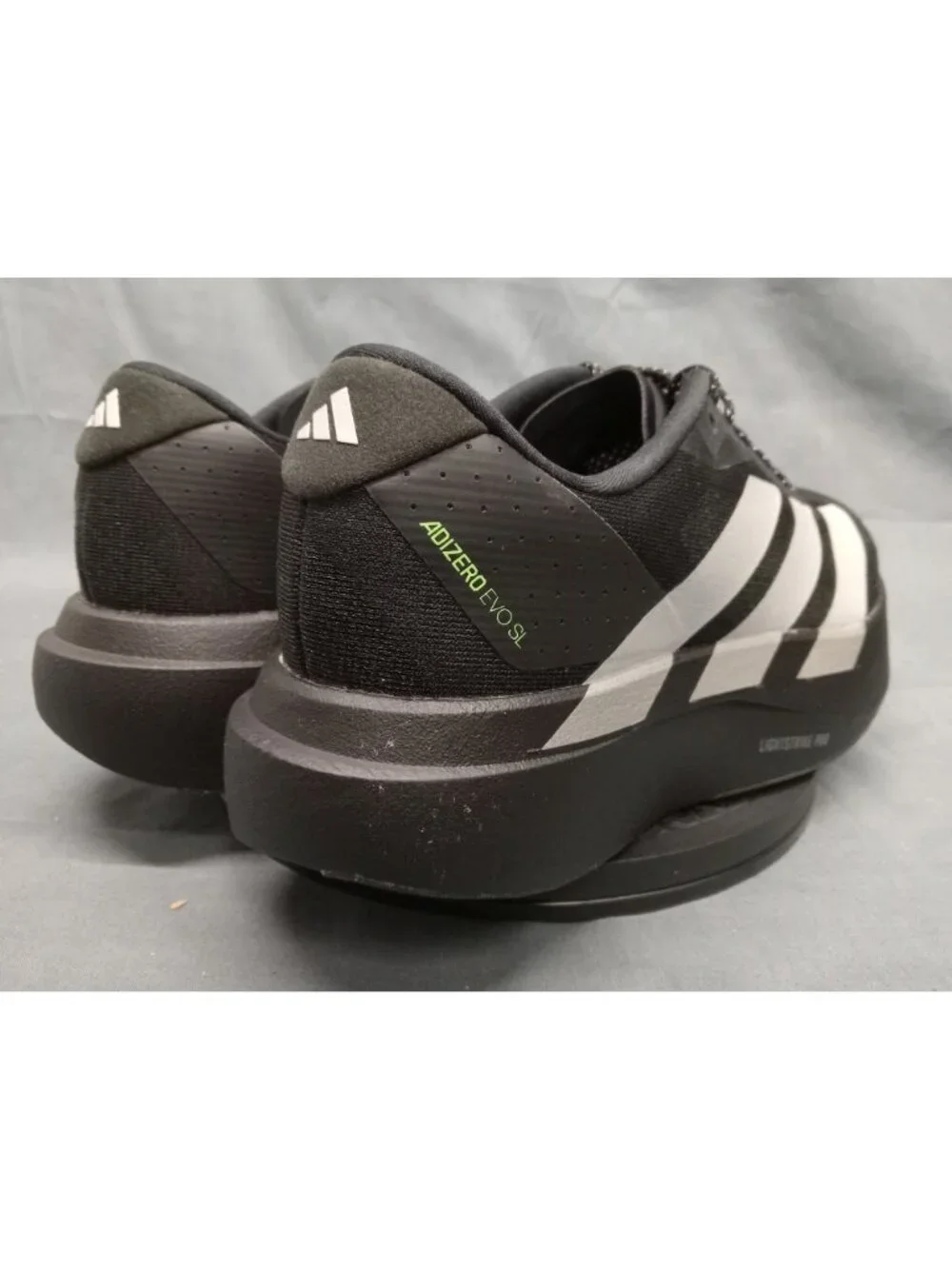 Adidas Adizero Evo SL J (GS) Black Silver Reflect KK3653 Boy Size 6.5 NEW NO BOX